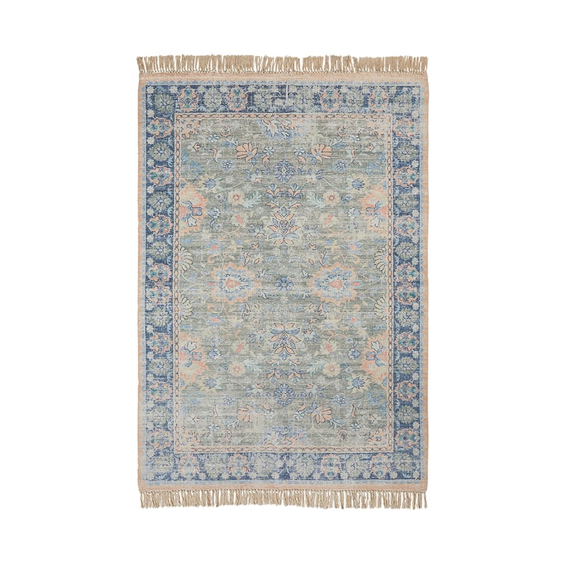 Tivoli Peach & Blue Flora Rug 