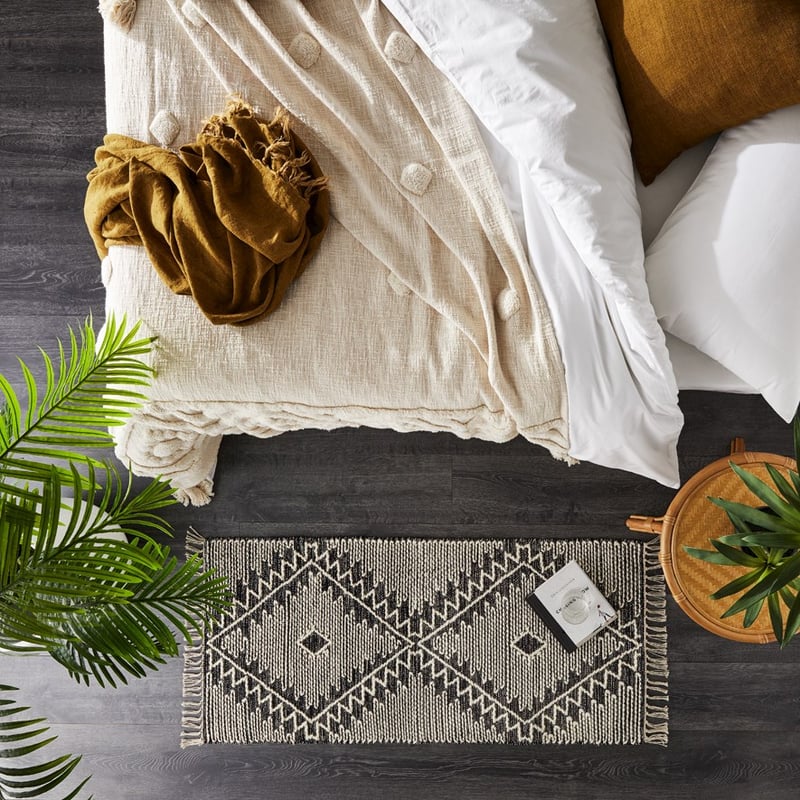 Tierra Black Small Rug 