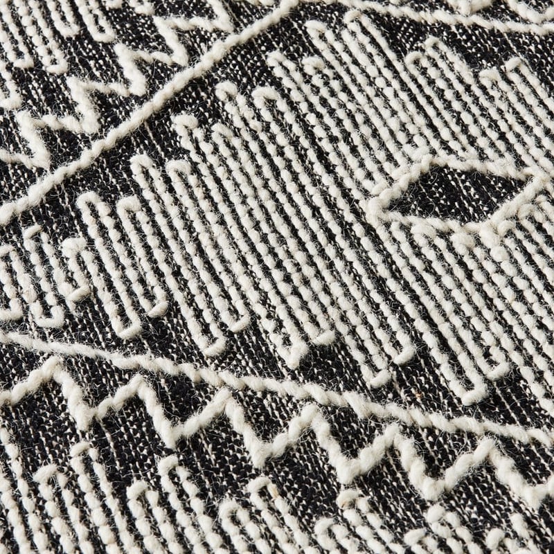 Tierra Black Small Rug 