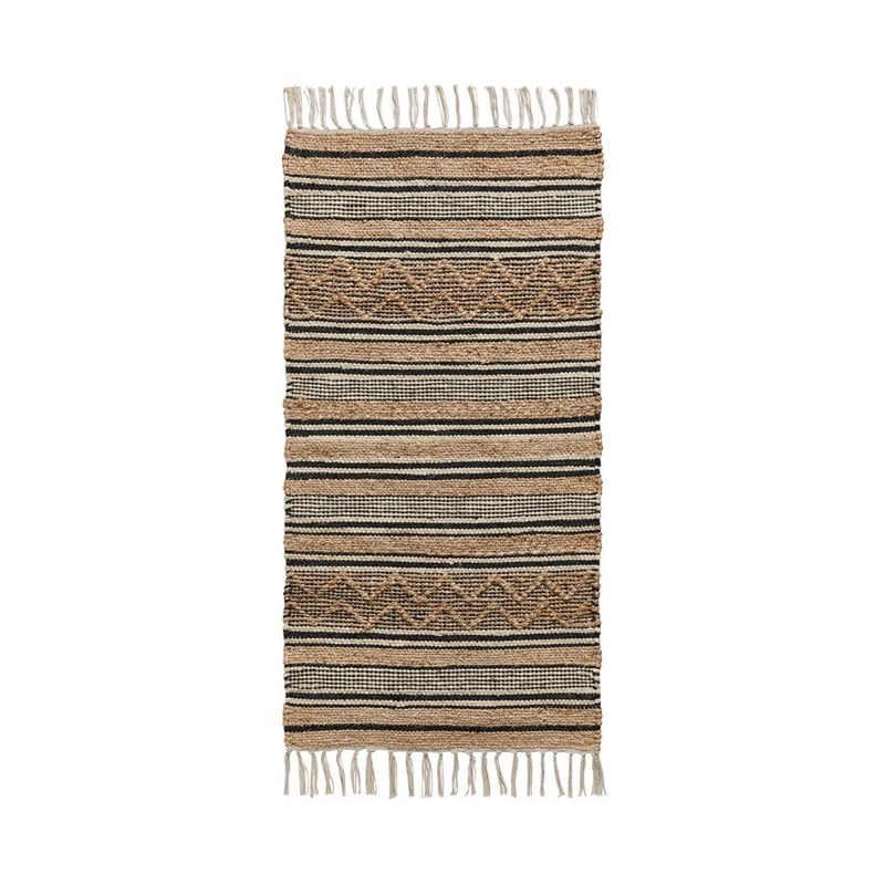 Mona Small Natural & Black Stripe Rug
