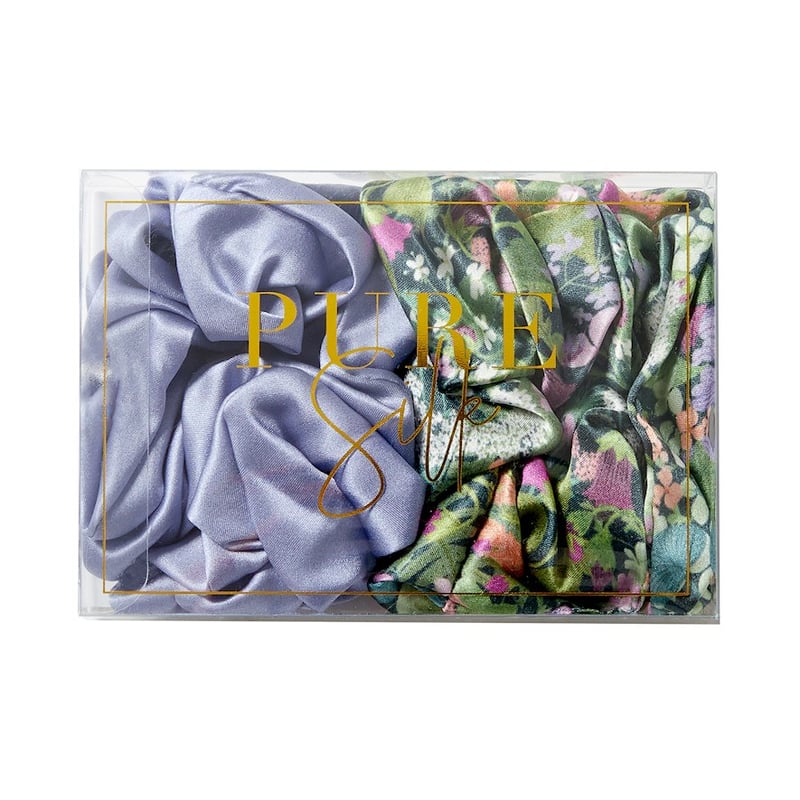 Posy Floral Lilac Scrunchie 2 Pack