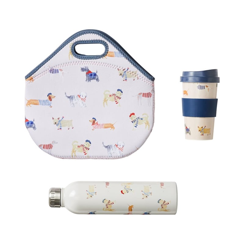 French Dogs Grey Marle Bamboo Cup