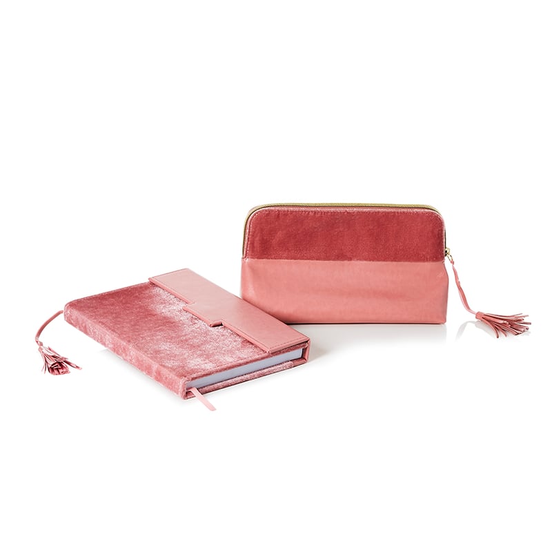 Velvet Desk Accessories Blush
