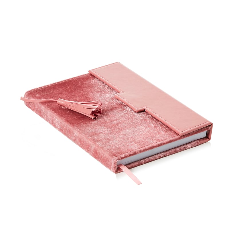 Velvet Desk Accessories Blush