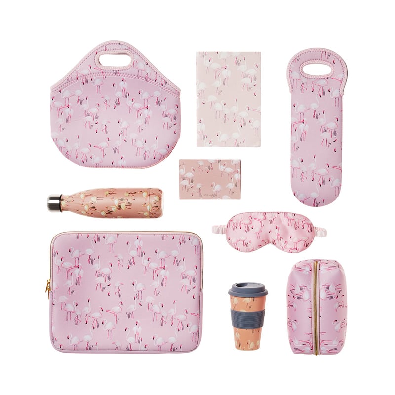 Flamingo a-gogo Blush Large Cosmetic Bag
