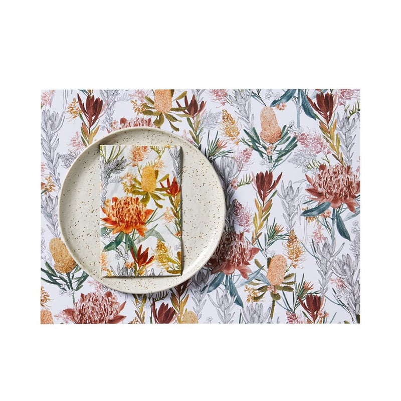 Native Flora Collection Sage Paper Placemat