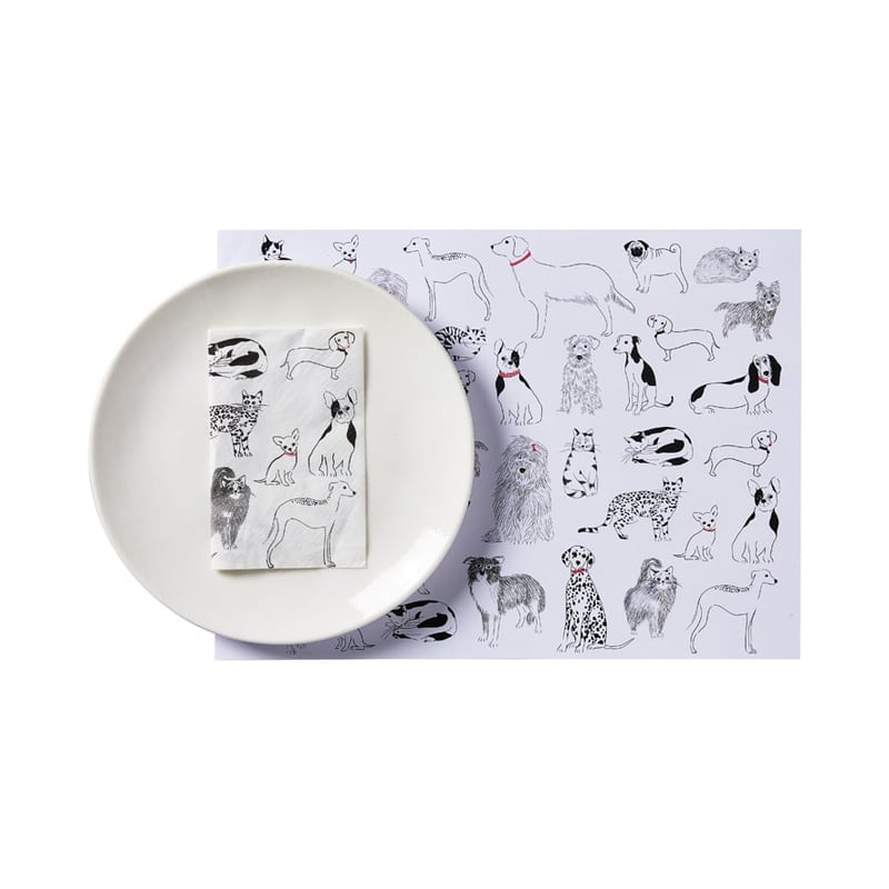 Fur Friends Collection Pack of 50 Paper Placemats