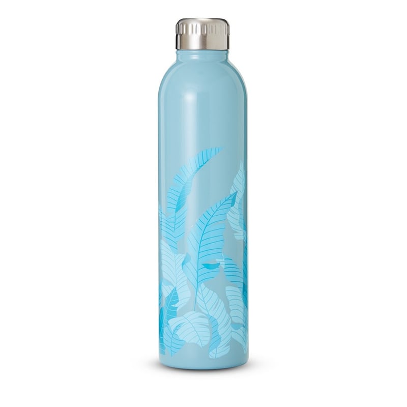 Paradise Palm Collection Teal Drink Bottle