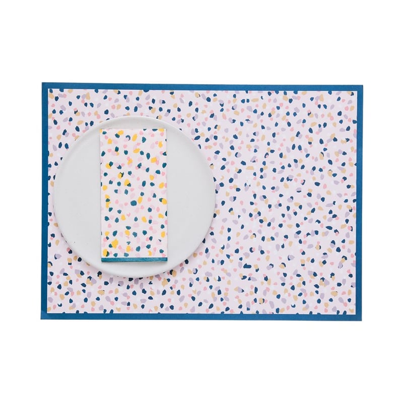 Painted Spot Collection Pink Paper Placemats Pack of 50
