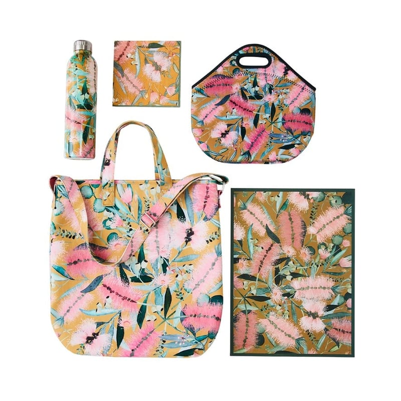 Bottle Brush Collection Mustard Paper Placemat Pack of 50