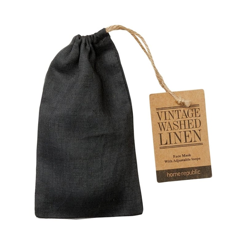 Vintage Washed Linen Magnet Face Mask