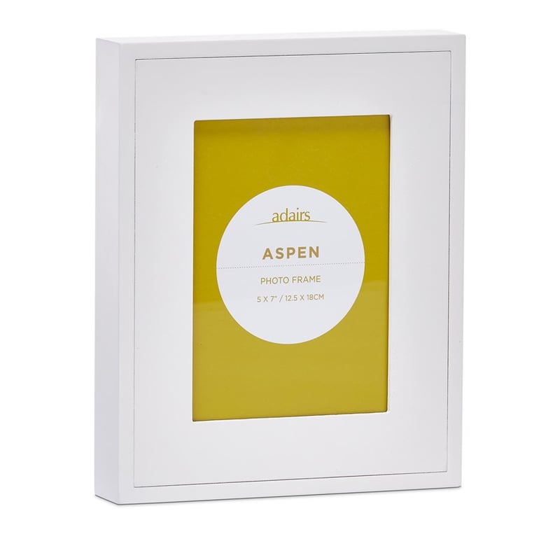 Aspen White 5&quot; x 7&quot; Photo Frame 