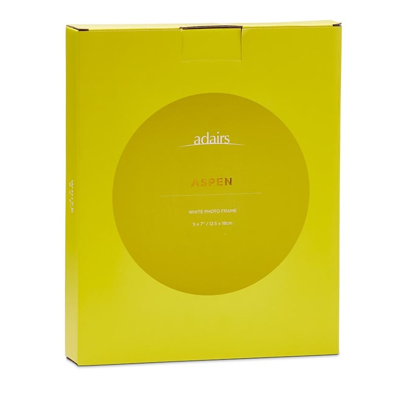 Aspen White 5&quot; x 7&quot; Photo Frame 