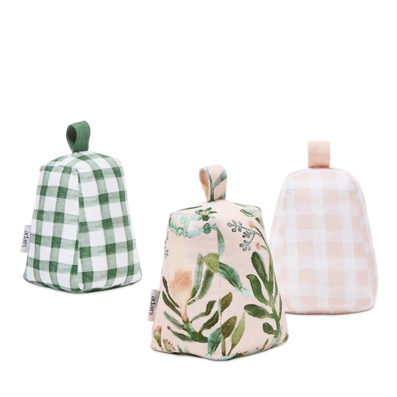 Habitation Green Check Door Stop