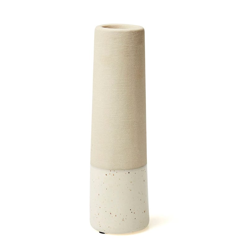 White and Natural Harlow Vase