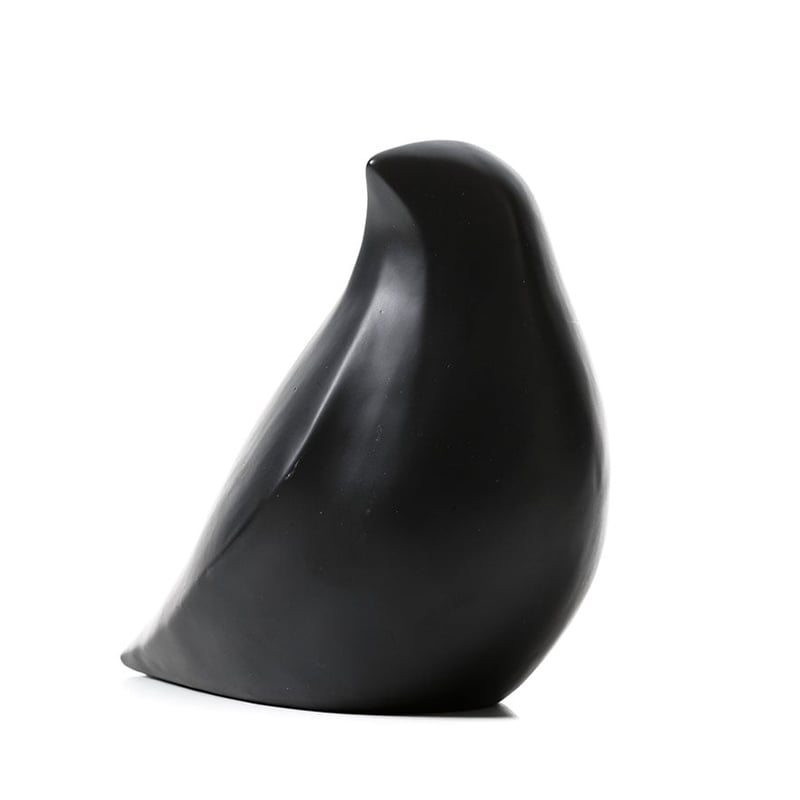 Black Ceramic Bird Decor