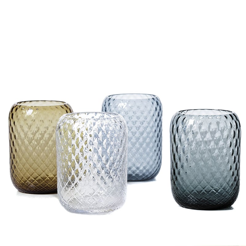 Celine Textured Vase Smoke