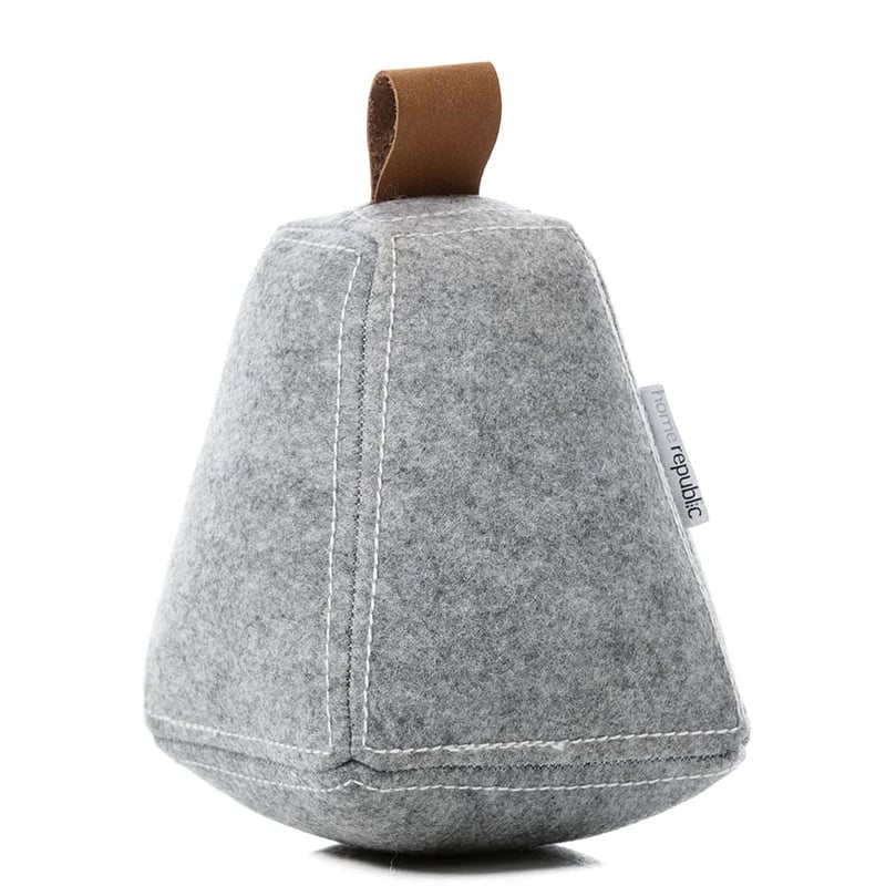 Winter Frost Door Stop Grey & White 