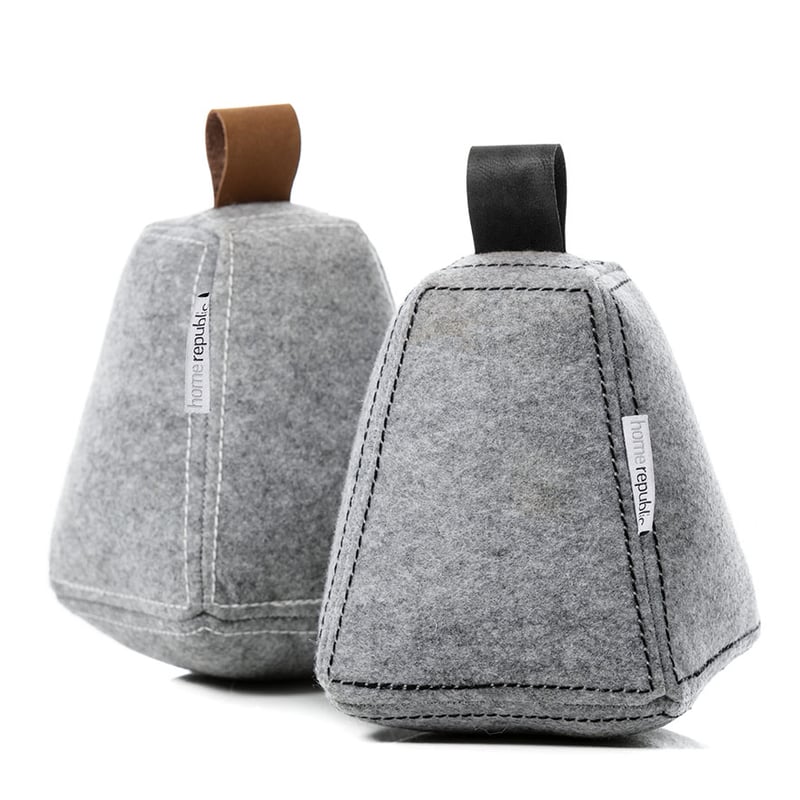 Winter Frost Door Stop Grey & White 