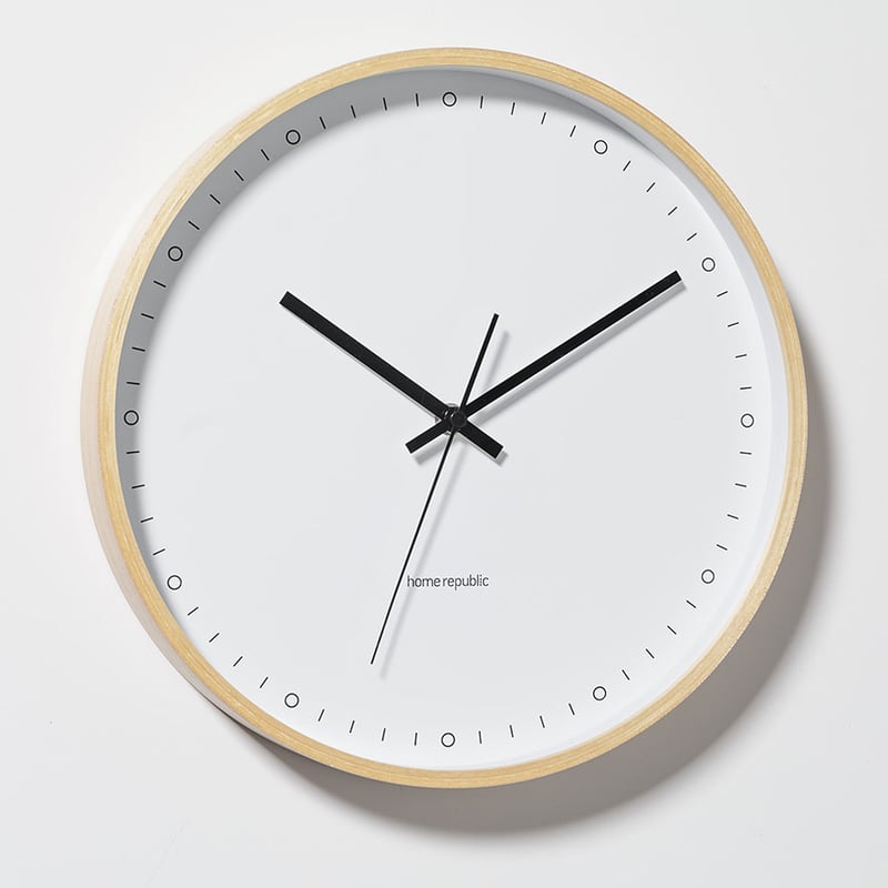 Ascot Clock Birch 