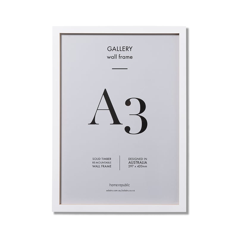 Gallery Frame A3 White Wall Frame