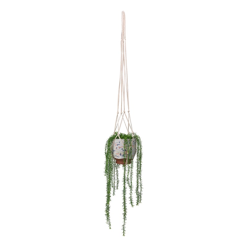 Long Macrame Wall Basket