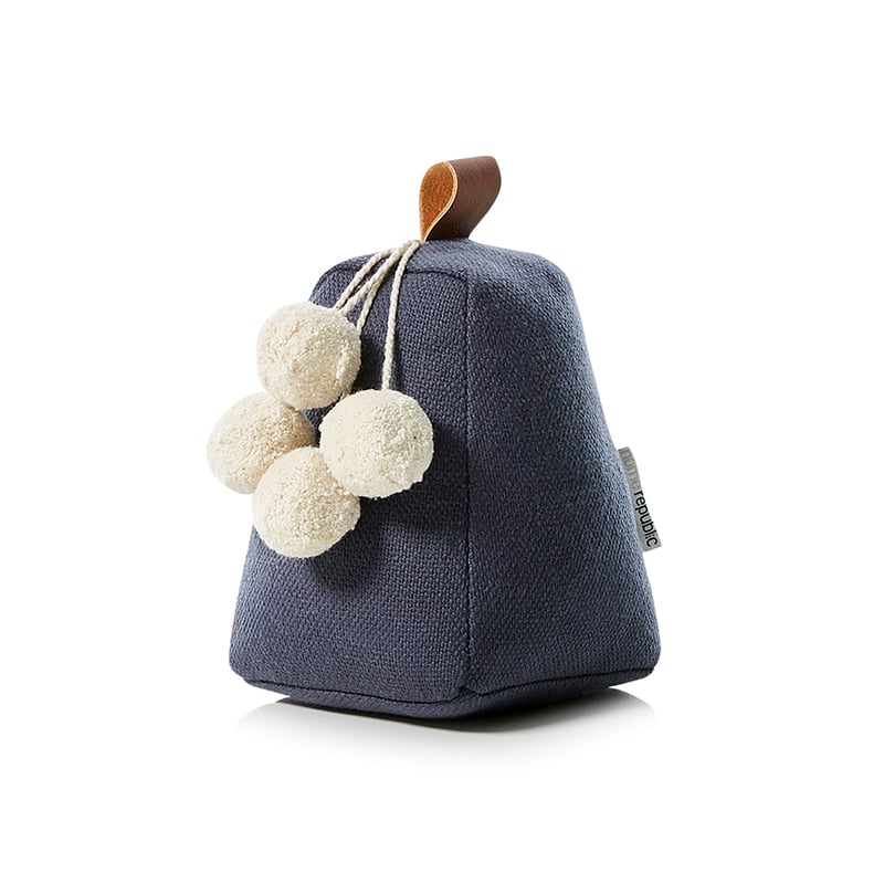 Pom Pom Door Stop Blue 