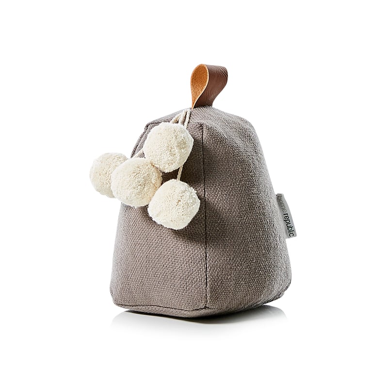 Pom Pom Door Stop Grey 