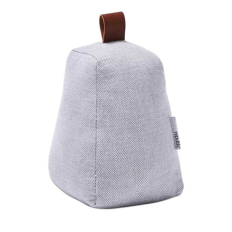 Herringbone Grey Door Stop 