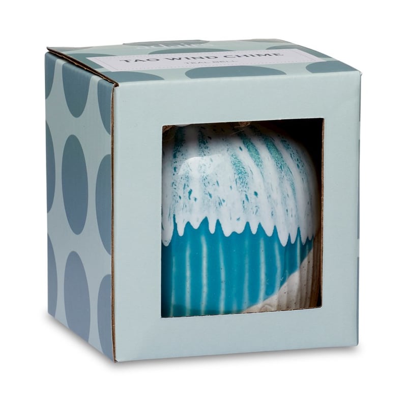 Tao Wind Chime Dia8.5xH65cm Teal Bell 