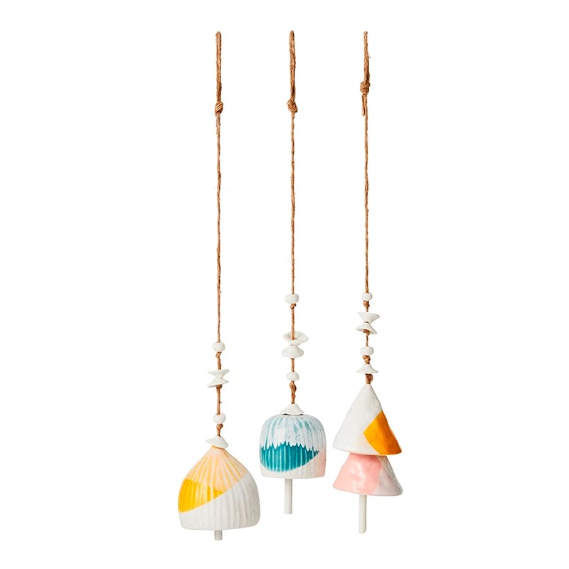 Tao Wind Chime Dia8.5xH65cm Teal Bell 