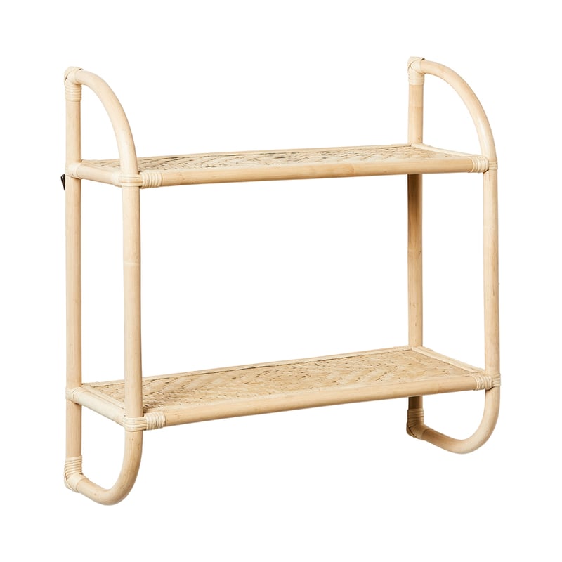 Loop Wall Shelf H35xW90xD25 Natural Single Shelf