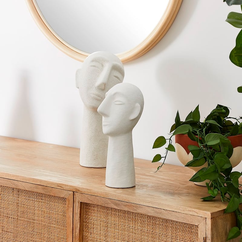 Pisces Large White Sculpture