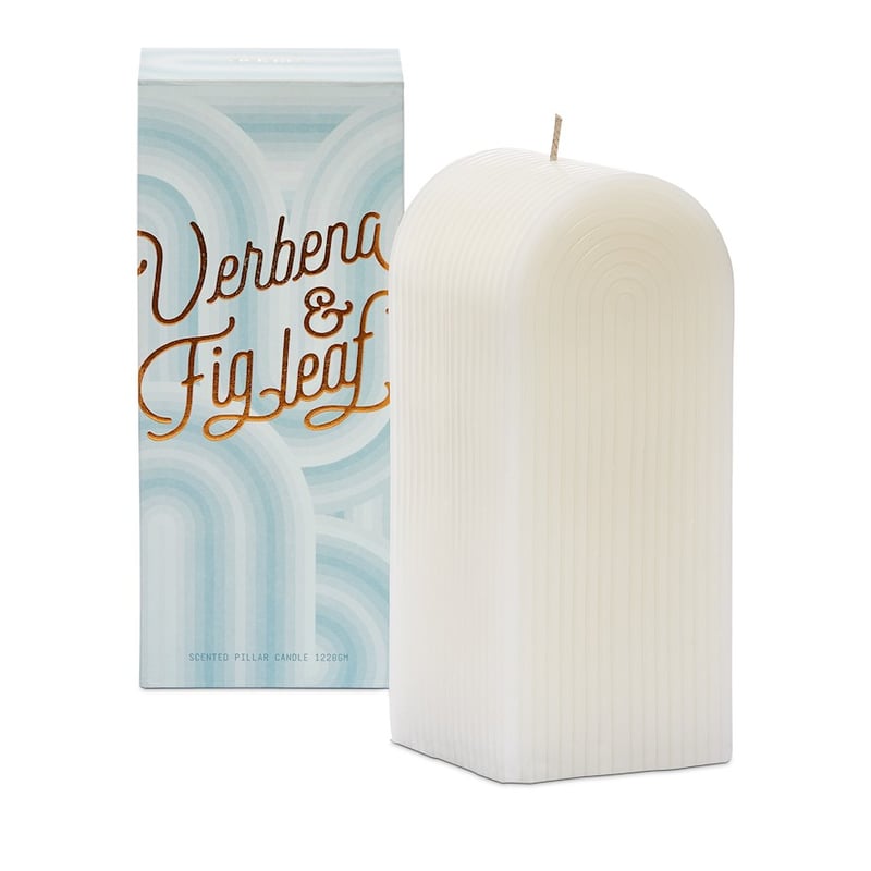 Deco Verbena and Fig Leaf Pillar Candle 1228g