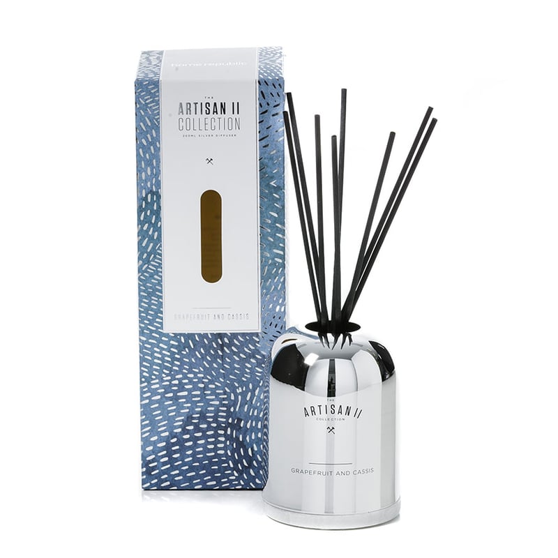 Artisan II Home Fragrance Grapefruit and Cassis Silver Marble Dome Diffuser