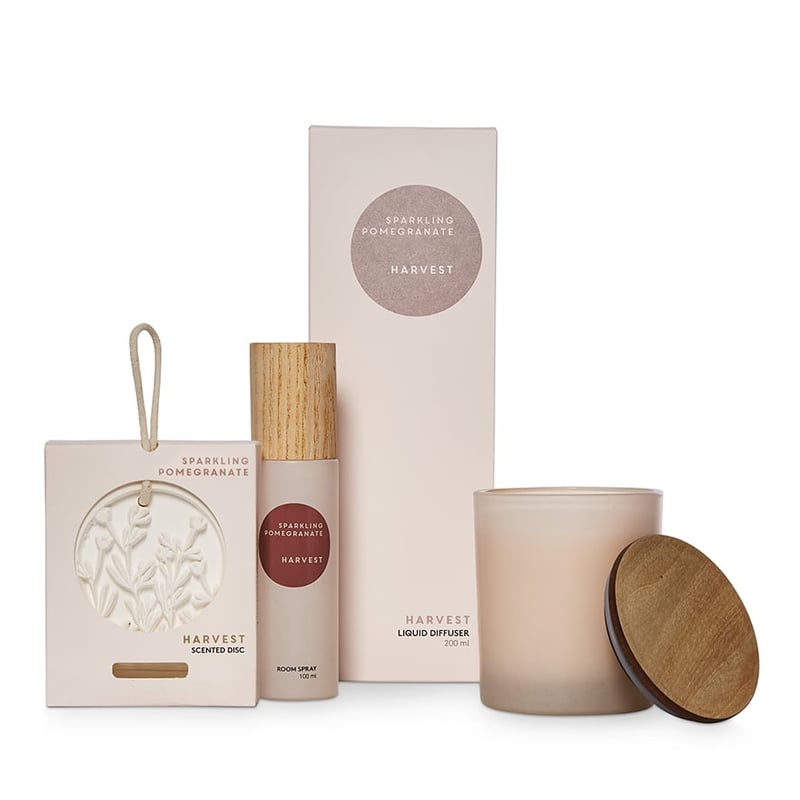 Harvest Home Fragrance 8cm Sparkling Pomegranite Ceramic Disc