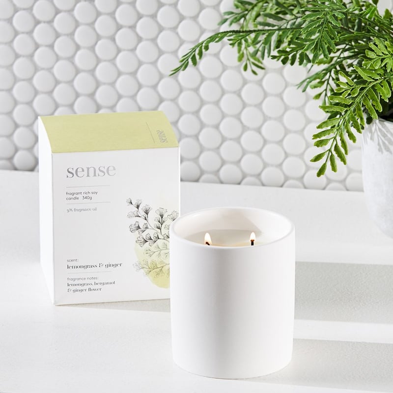 Sense Lemongrass & Ginger Porcelain Candle