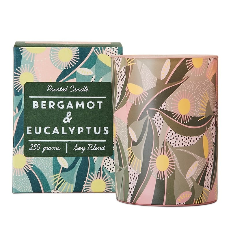 Native Gum Eucalyptus Printed Candle 