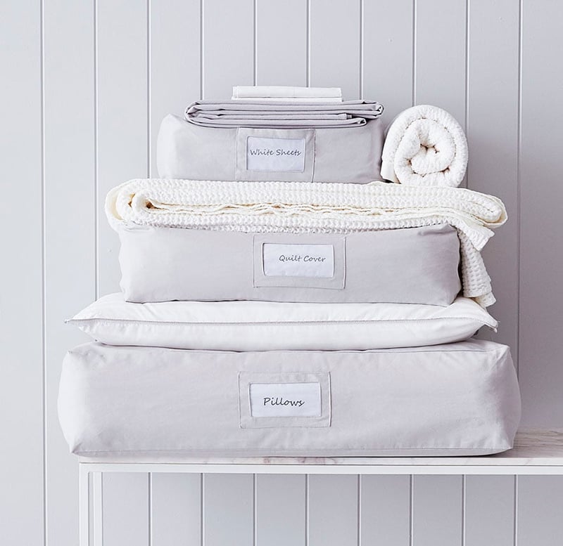 Light Grey Cotton Storage Bags