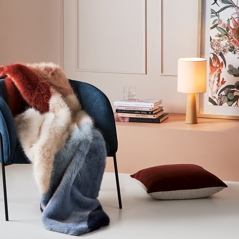 Ava Table Light H42xD19cm Blush/Natural Table