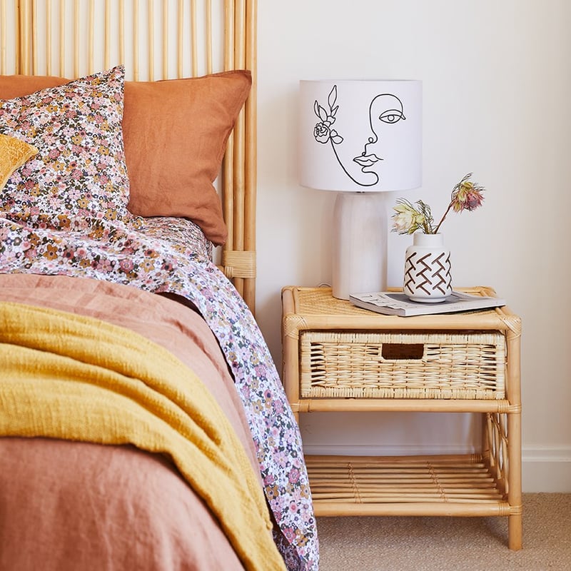 Camilla Table Light H50xD28cm Whitewash Table