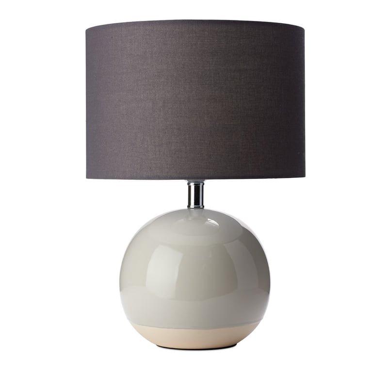 Dipped Dove Grey Table Lamp