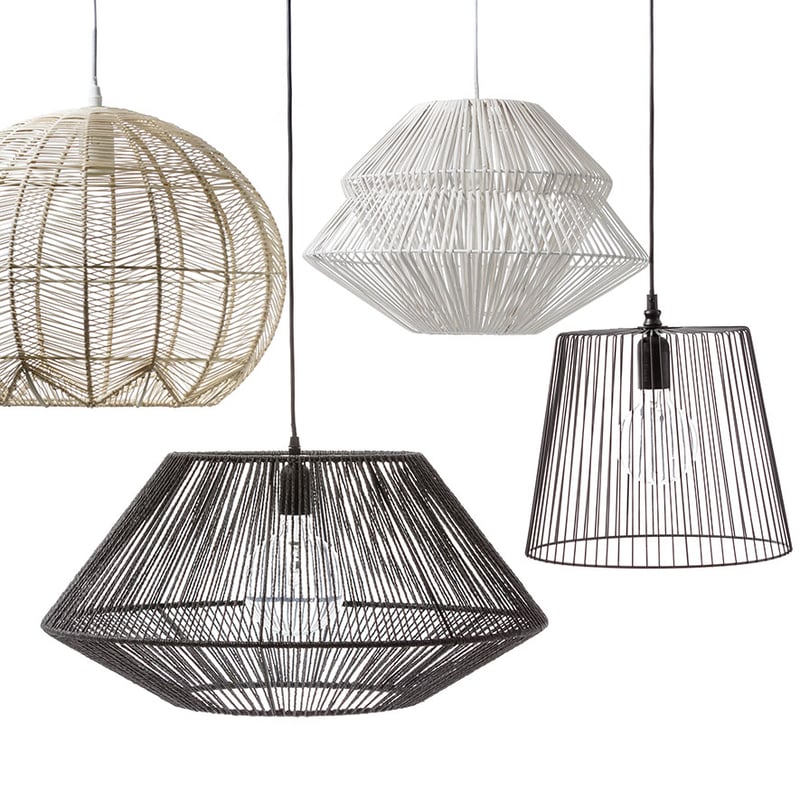 Resort Black Metal Pendant Light