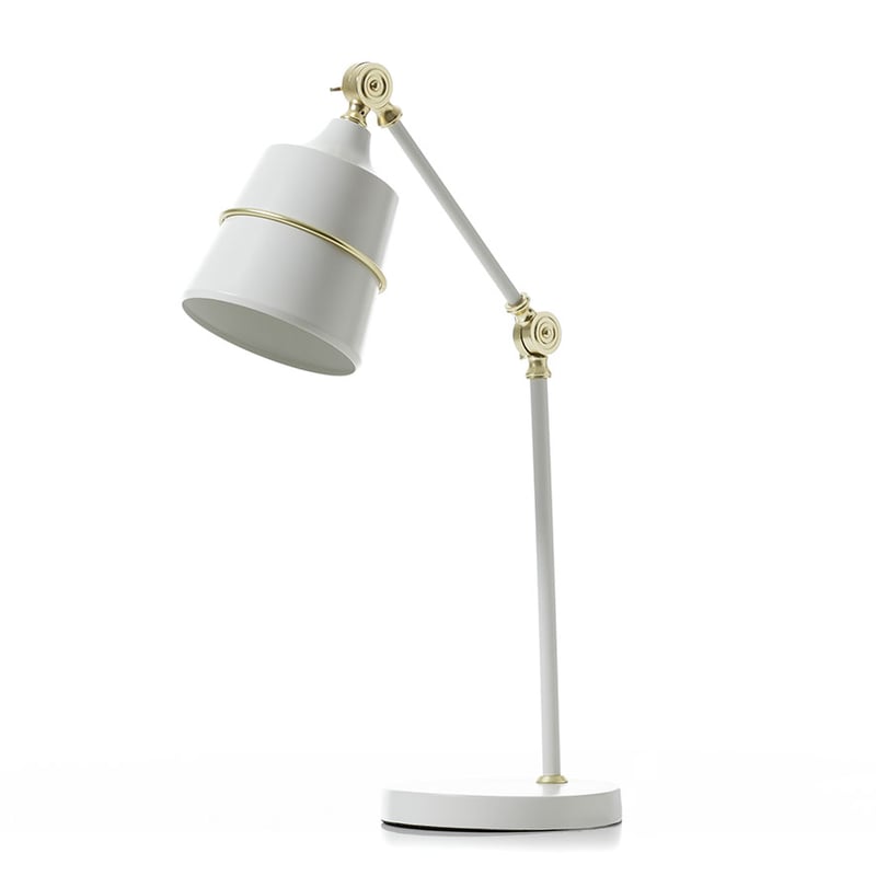 Ring Table Lamp White & Gold