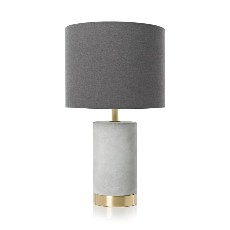 Band Table Lamp Brass & Concrete