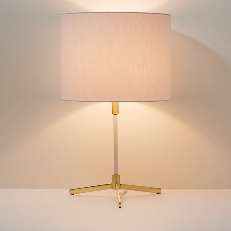 Antwerp White & Gold Table Lamp