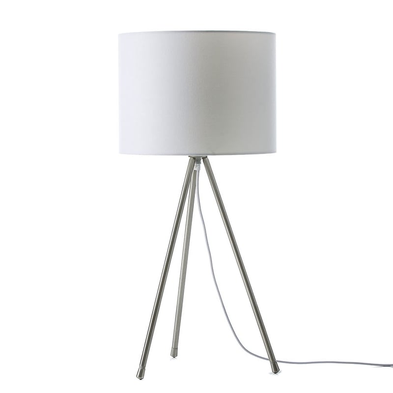 Lilla Table Lamp Silver/White