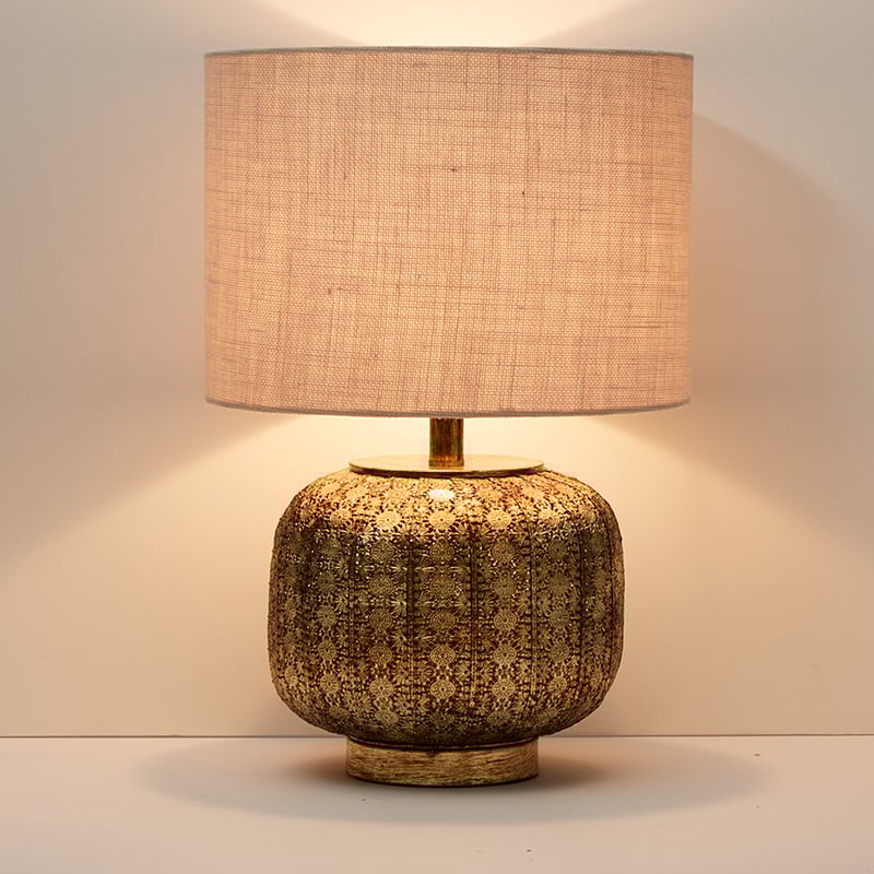 Boho Gold Table Lamp