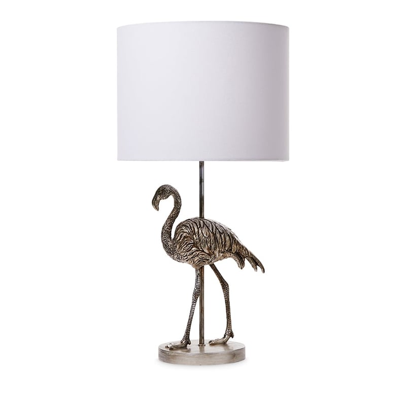 Flamingo Antique Silver Table Lamp