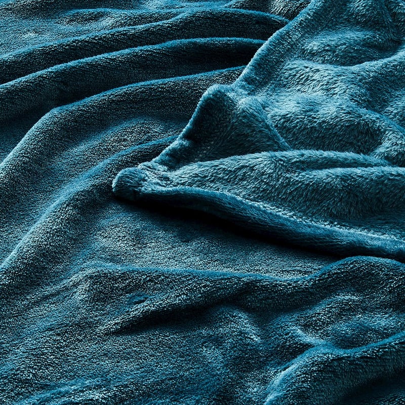 Aspen Teal Fleece Blanket 
